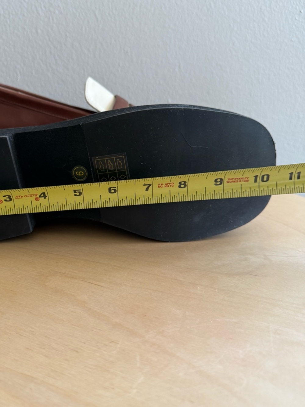 Urban Outfitters Square Toe Platform Penny Loafers Size 9 Two Tone - Picture 9 of 12